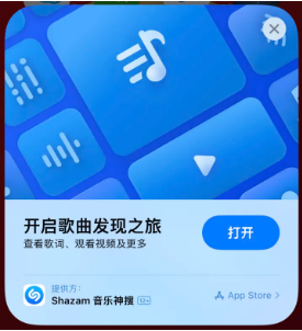 坊子苹果14维修站分享iPhone14音乐识别功能使用方法 