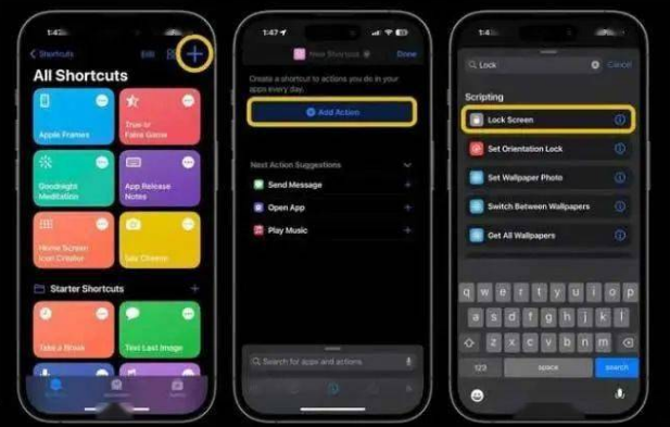 坊子苹果14锁屏维修店分享iPhone14升级iOS16.4后如何创建锁屏快捷方式 