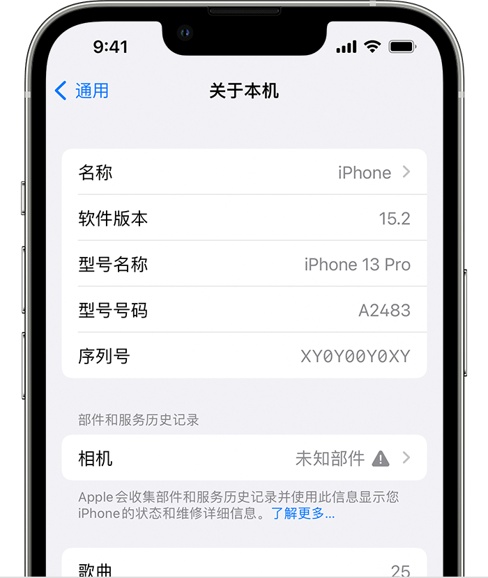 坊子苹果维修分享iPhone 出现提示相机“未知部件”是什么原因？ 