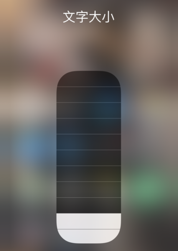 坊子苹果手机维修分享小技巧：在 iPhone 控制中心快速调节字体大小 